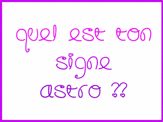 signe astro=pesonalité